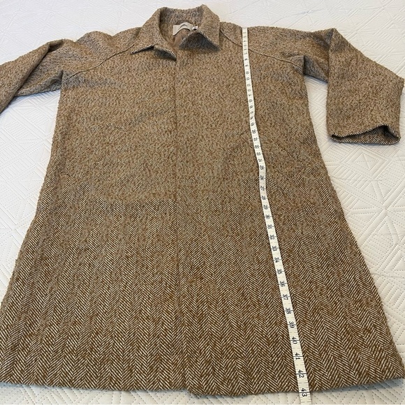 Urban Outfitters Tweed Mac Coat Size Large - Picture 6 of 11
